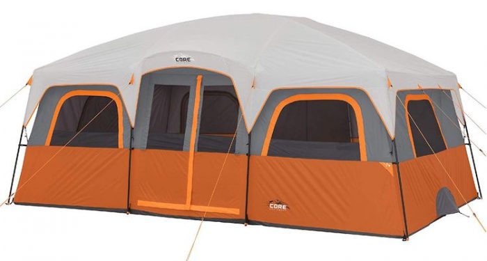 CORE 12 Person Extra Large Straight Wall Cabin Tent