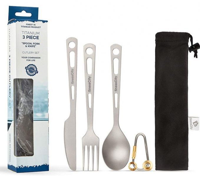 finessCity Titanium Utility Cutlery Set