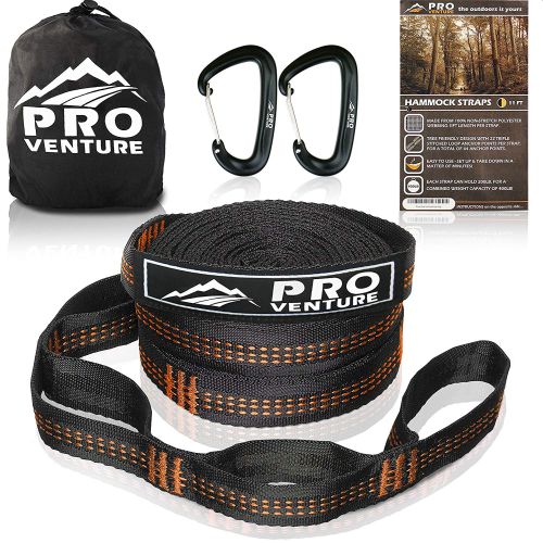 Pro Venture Hammock Tree Straps With Carabiners