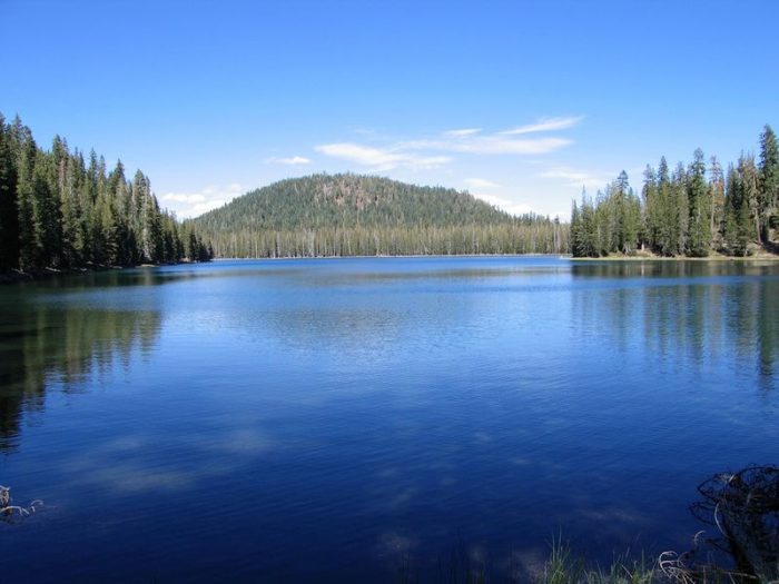 Upper Twin Lake At Lassen Volcanic National Park