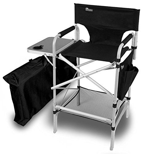 Earth Executive VIP Tall Directors Chair Side Table and Carry Bag