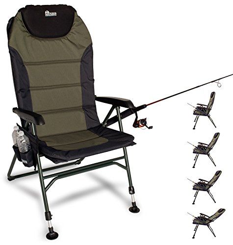 Earth Products Ultimate Outdoor Adjustable Fishing Chair with Adjustable Legs