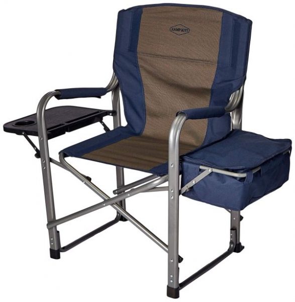 Kamp-Rite Directors Chair with Side Table And Cooler