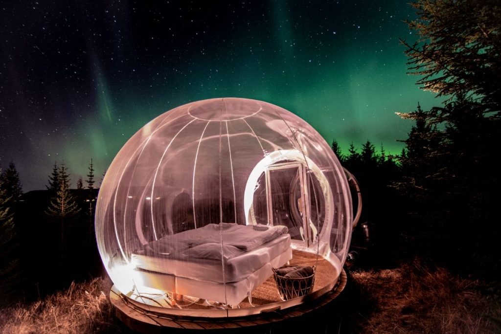 Northern Lights Bubble Tent