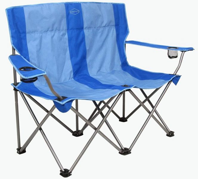 Kamp-Rite Outdoor Camping Furniture Beach Patio Sports 2 Person Double Folding Lawn Chair