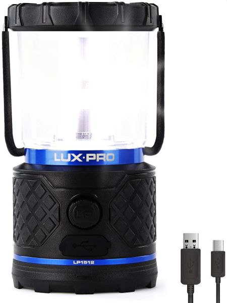 Luxpro Dual Power Rechargeable Lantern